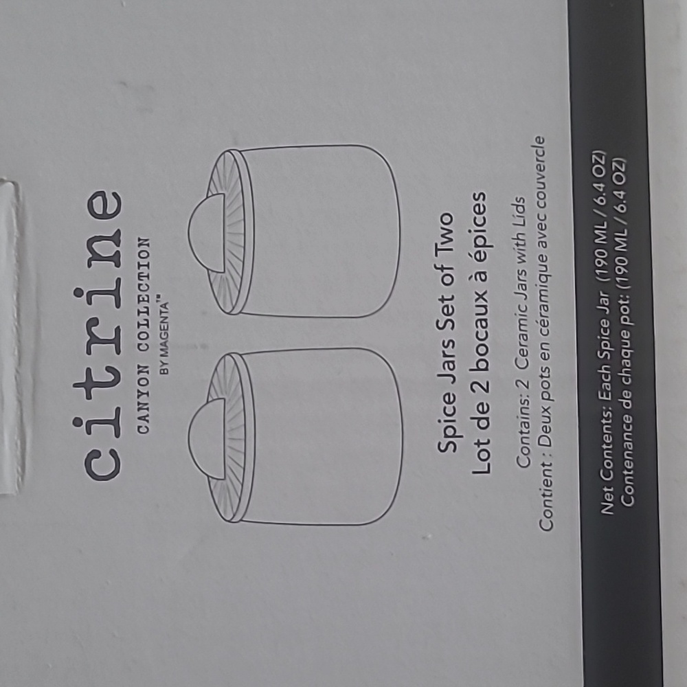 Citrine spice jars - Picture 4 of 4